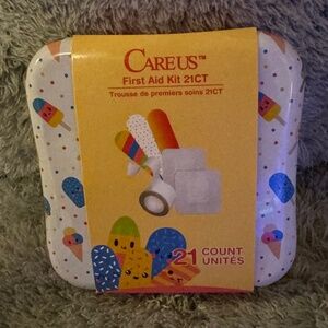 NWT CareUs 21 pc (collector type) Metal Tin First Aid Kit